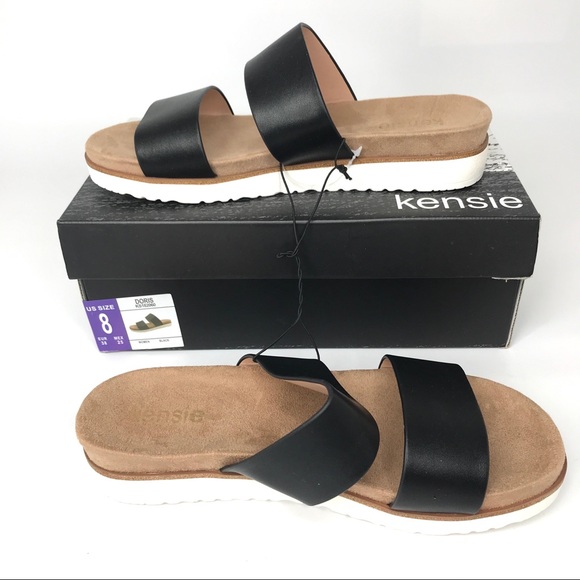 NEW IN BOX - Kensie Doris Flat Slide Sandals - Picture 1 of 6